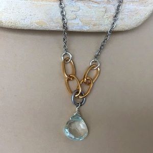 Aquamarine Sundance Charm Necklace
